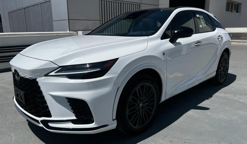 2024 Lexus RX 500h 2.4L inline 4-cylinder Hybrid Engine White Red