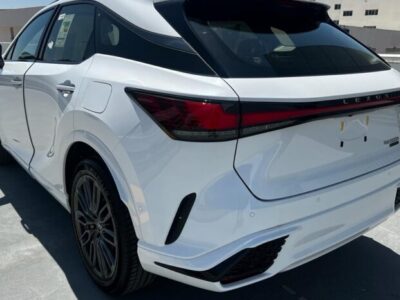 2024 Lexus RX 500h 2.4L inline 4-cylinder Hybrid Engine White Red