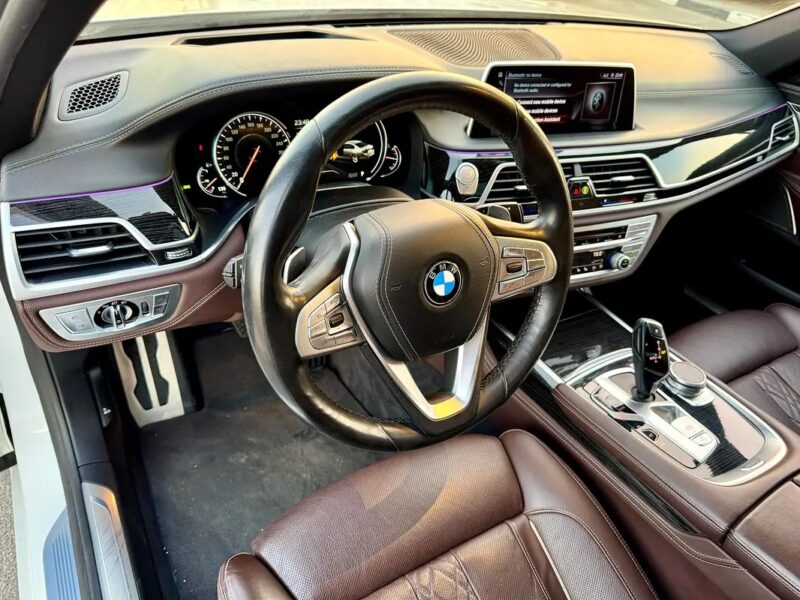 2016 BMW 7-Series 750i Clean Title Excellent Condition White Brown