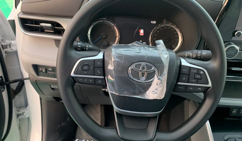 2024 Toyota Highlander 2.5L Inline‑4 Hybrid + CVT AWD White Beige