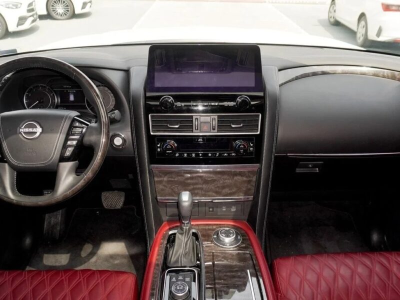 2023 Nissan Patrol Platinum SE 6 Cylinder Engine GCC Specs White Red