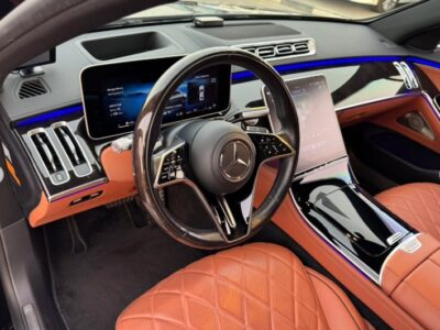 2021 MERCEDES BENZ S 500 V6 Black-Brown AUCTION GRADE 4.5/A