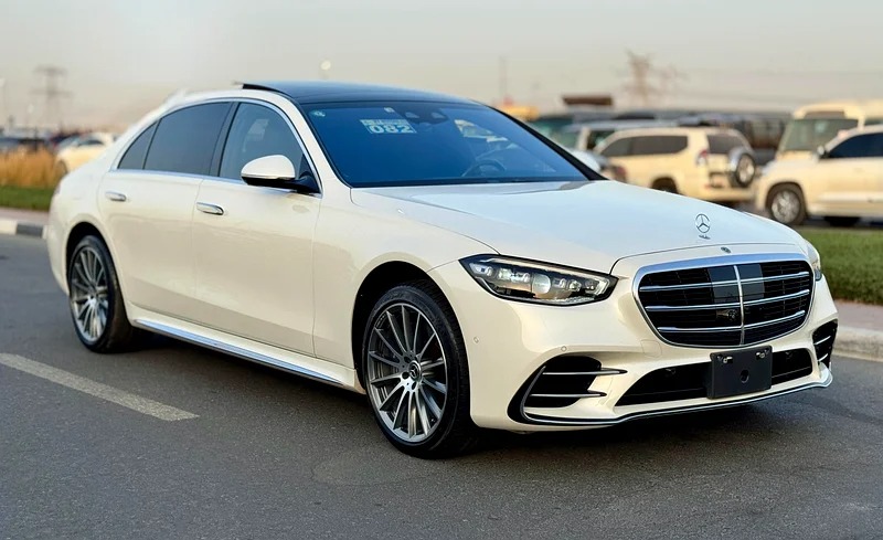 2022 Mercedes-Benz S-Class S 500l AUCTION GRADE 4.5/B White Black