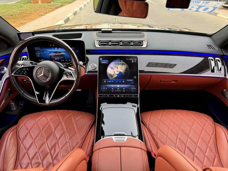 2021 Mercedes-Benz S-Class S 500l Full Option 4.5 Auction Grade Black Orange