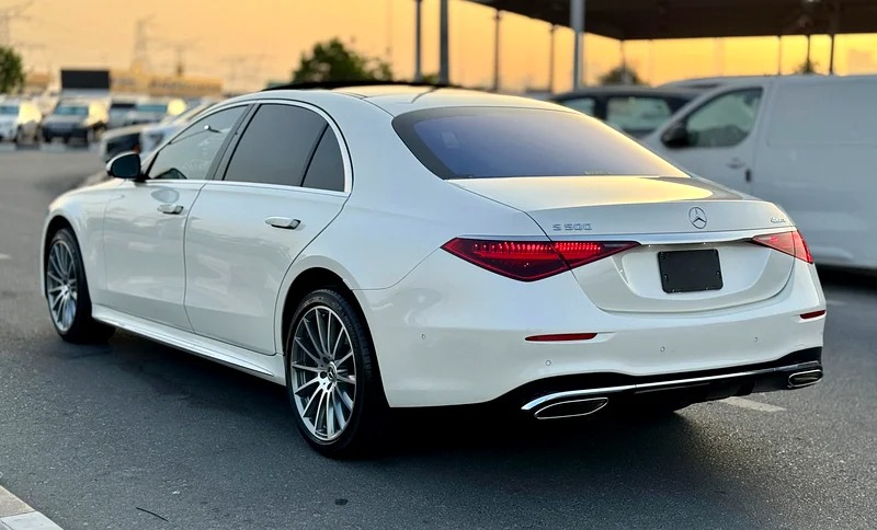 2022 Mercedes-Benz S-Class S 500l AUCTION GRADE 4.5/B White Black