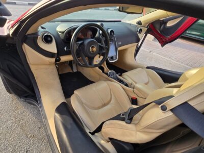 McLaren 570 GT Model 2017 Powerful V8 Twin-Turbo Engine Red Beige