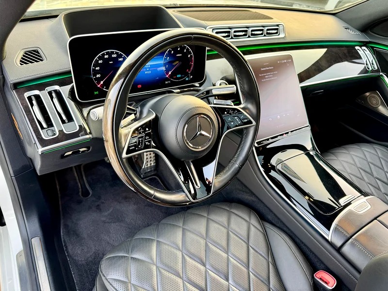 2022 Mercedes-Benz S-Class S 500l AUCTION GRADE 4.5/B White Black