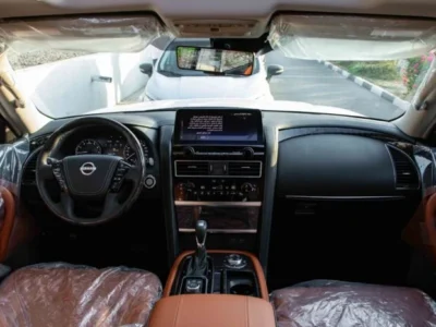 2024 Nissan Patrol TITANIUM SE 3.8 litre GCC Spec 0KM White Tan