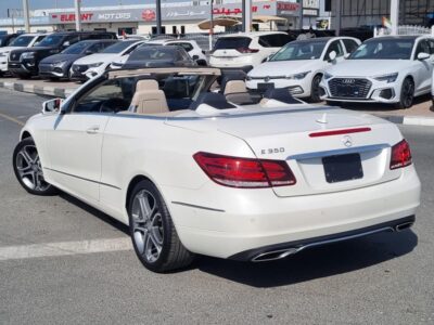2014 Mercedes-Benz E 350 3.5 Liters V6 Engine White Black