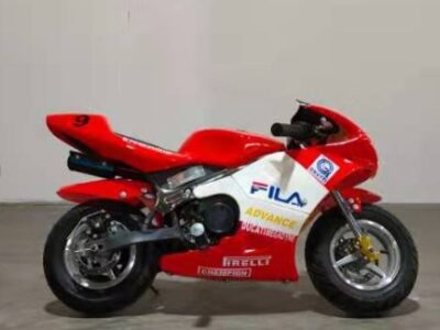 Pocket bike 49CC Ninja, 2 Stroke Engine safety switch Pull start Red