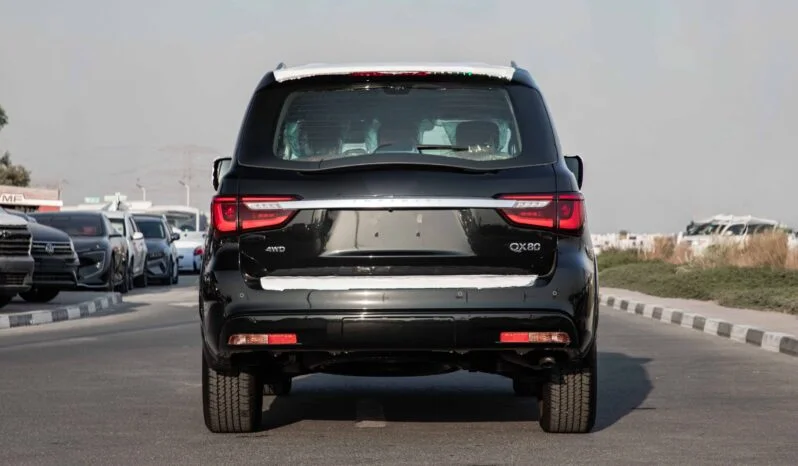 2025 Infiniti QX80 5.6 litre V8 Engine GCC Specs Black Tan