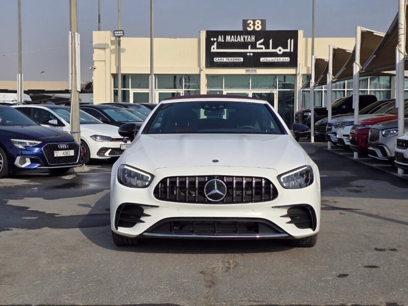 Mercedes-Benz E450 Coupe 2023 AMG SPORT RIMS Full specifications White Red