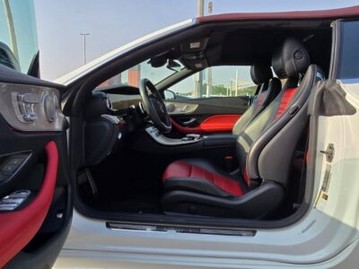 Mercedes-Benz E450 Coupe 2023 AMG SPORT RIMS Full specifications White Red