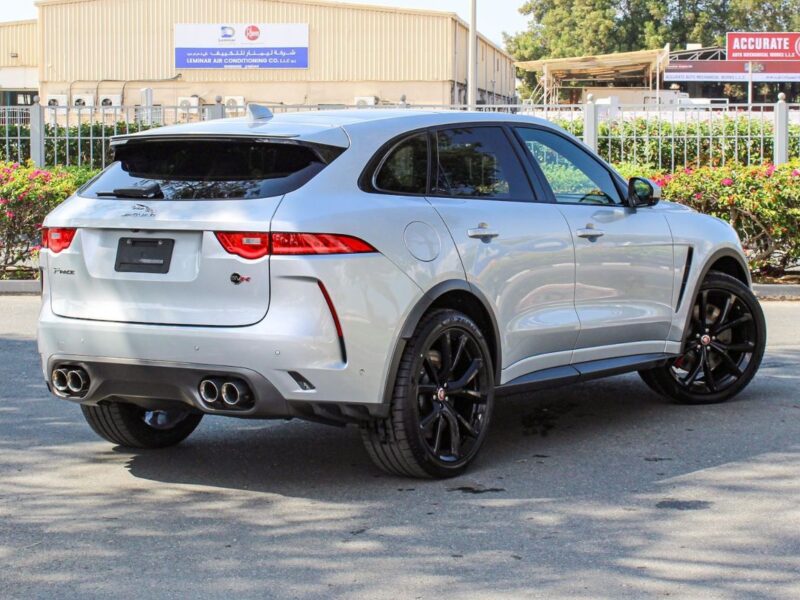 Jaguar F Pace SVR 5.0L Engine 2019 Jaguar F-Pace SVR Silver White