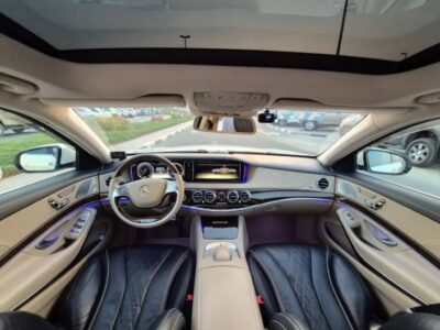 2014 MERCEDES BENZ S550 V8 White-Black AUCTION GRADE 4/B