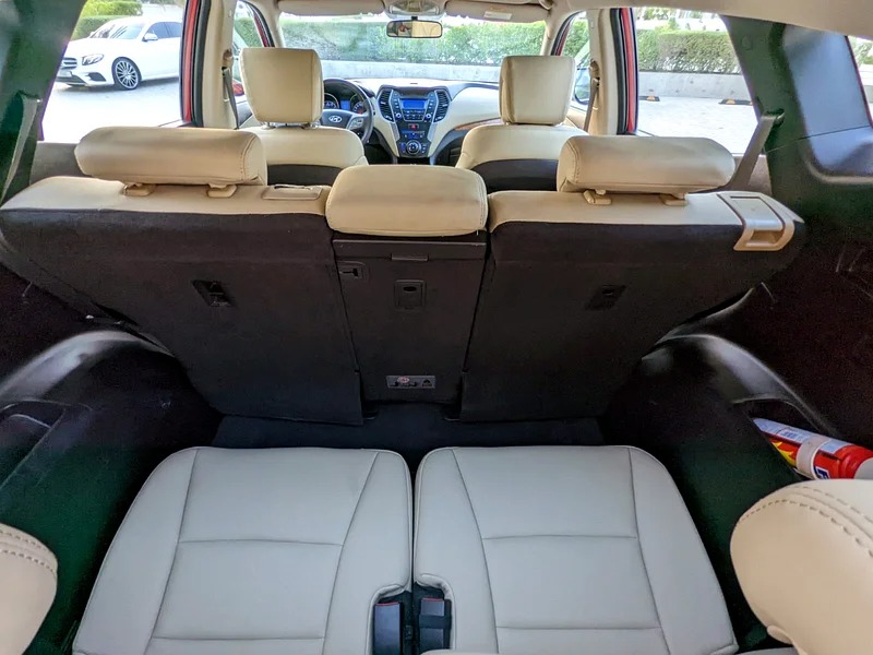 2016 Hyundai Santa Fe Comfort Plus GCC Mint Condition Red Beige