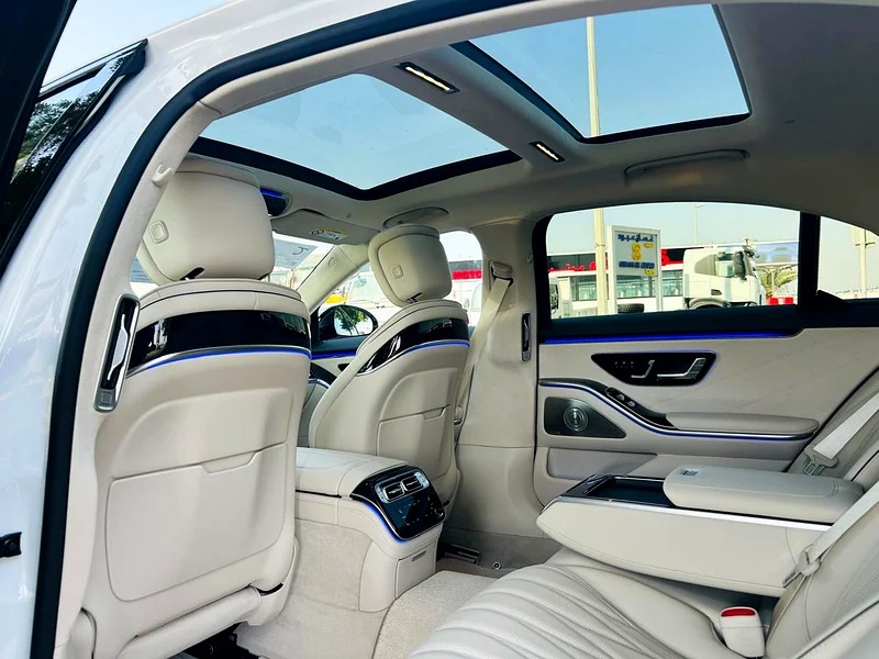 2025 Mercedes-Benz S-Class S 63 4Matic Plus E Performance White Beige