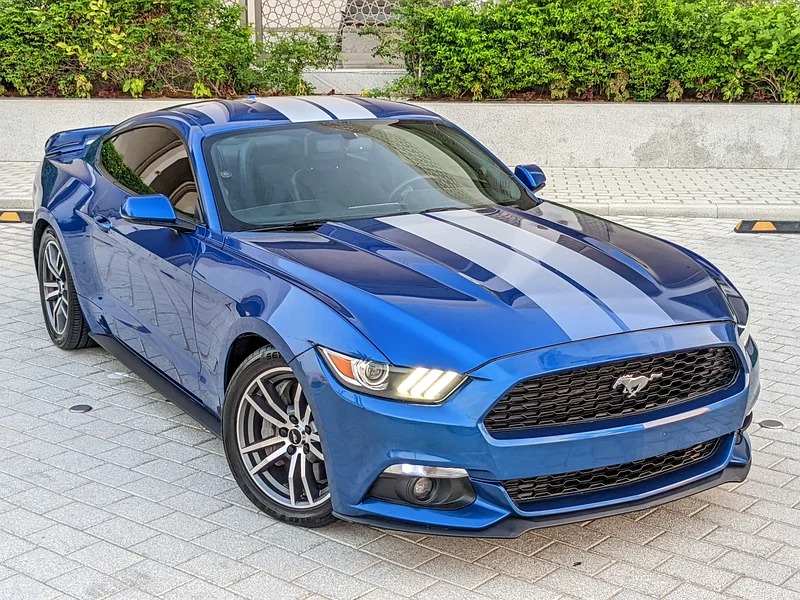 2017 Ford Mustang Ecoboost Premium Immaculate Condition Blue Black