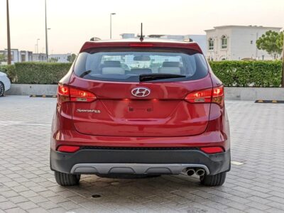 2016 Hyundai Santa Fe Comfort Plus GCC Mint Condition Red Beige