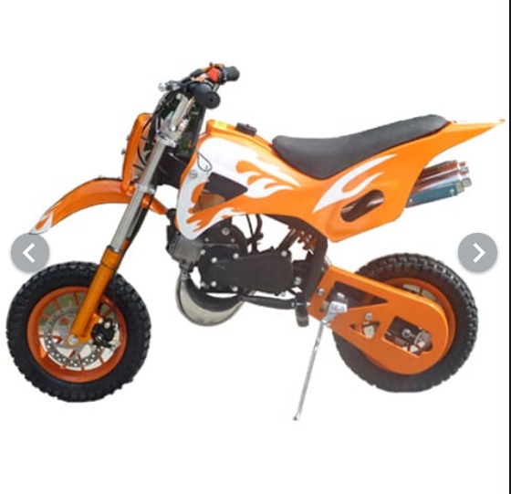 Mini dirt bike 49CC Pull start 2 Stroke Engine Single Cylinder Blue