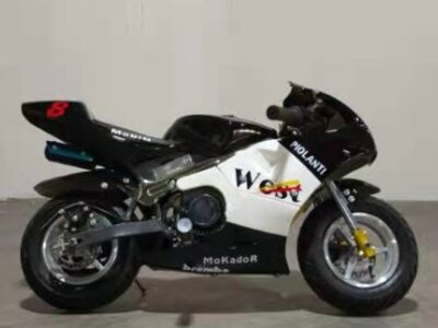 Pocket bike 49CC Ninja, 2 Stroke Engine safety switch Pull start Red