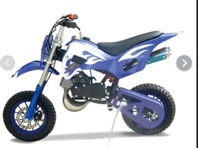 Mini dirt bike 49CC Pull start 2 Stroke Engine Single Cylinder Blue
