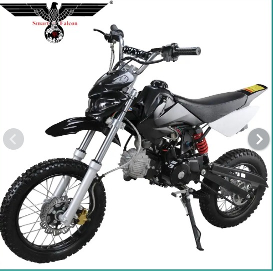 Dirt bike 125CC Electric start and Kick Start 4 stroke Engine Single Cylinder Black