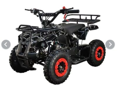 Mini Atv 49CC 2 Stroke Engine Pull start and Electric Start Blue