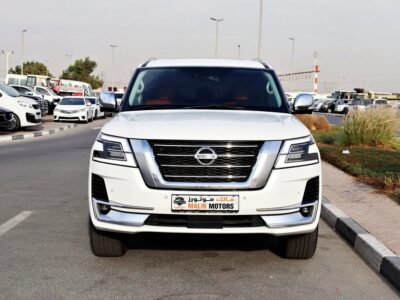 2021 Nissan Patrol SE Platinum 6 Cylinder Engine White Orange GCC Specs