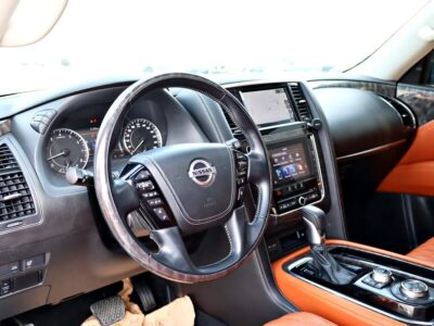 2021 Nissan Patrol SE Platinum 6 Cylinder Engine White Orange GCC Specs