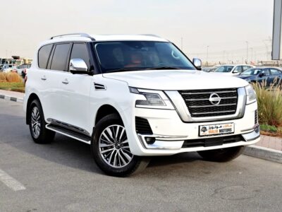 2021 Nissan Patrol SE Platinum 6 Cylinder Engine White Orange GCC Specs