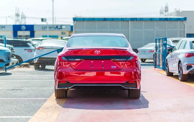 2024 Toyota Camry S Plus Hybrid 2.0 4 Cylinder Engine FWD Red