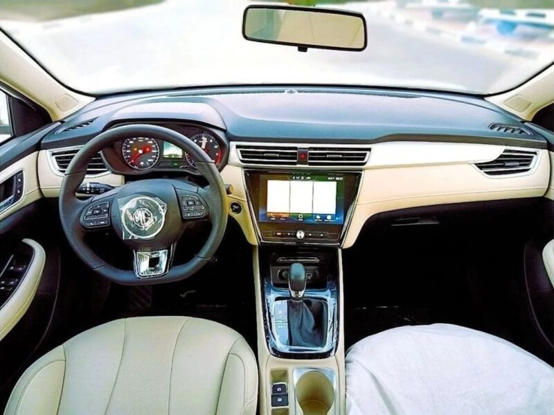 MG 5 MG 5 LUXURY 1.5L AT 2023 MODEL WHITE BEIGE COLOR