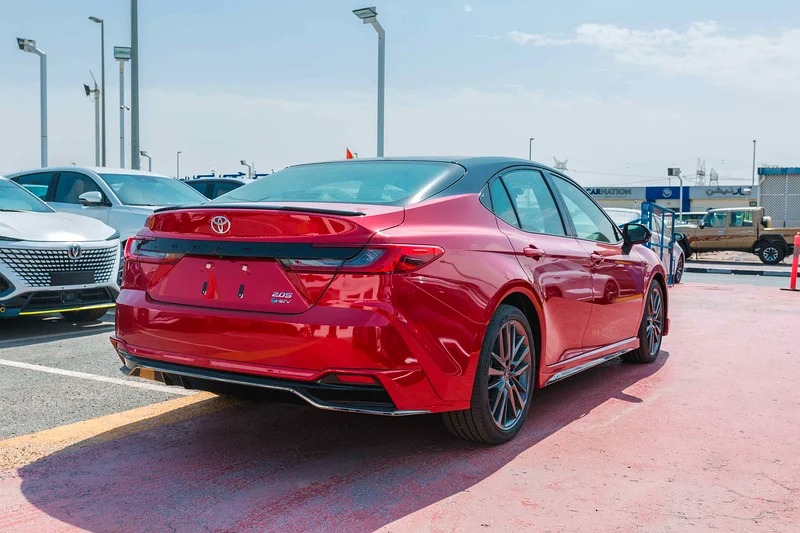2024 Toyota Camry S Plus Hybrid 2.0 4 Cylinder Engine FWD Red