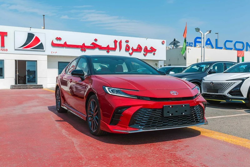 2024 Toyota Camry S Plus Hybrid 2.0 4 Cylinder Engine FWD Red
