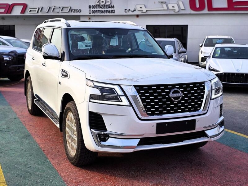 Nissan Patrol Nissan Patrol Platinum V8 5.7l Petrol 2024 White Tan