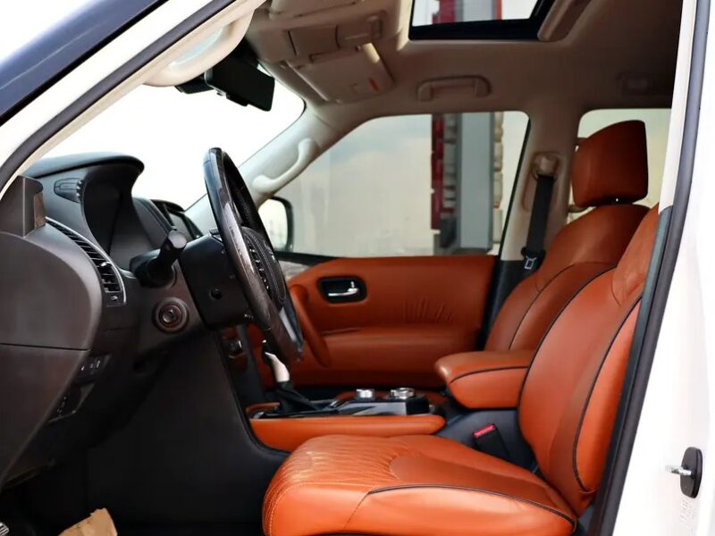 2021 Nissan Patrol SE Platinum 6 Cylinder Engine White Orange GCC Specs