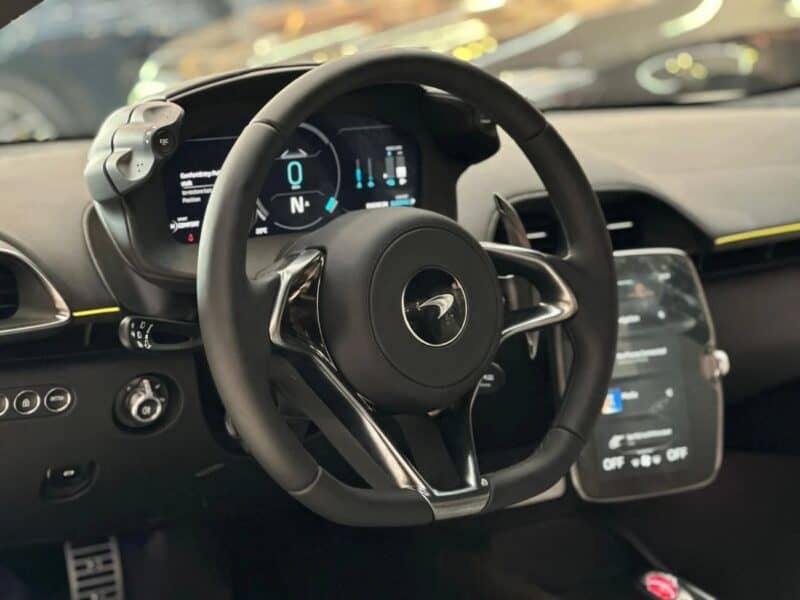 2023 McLaren Artura V6 3.0 Twin Electrically Actuated Turbochargers Silver White