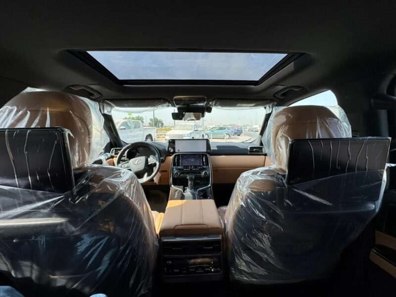2025 Lexus LX 600 3.5 litre Petrol Black Tan GCC Specs
