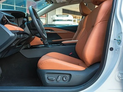 2024 Toyota Camry GLX Hybrid Sedan White Tan