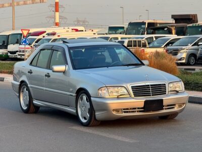 1998 Mercedes-Benz C-Class C43 AMG 8 Cylinder Clean Title Silver Black