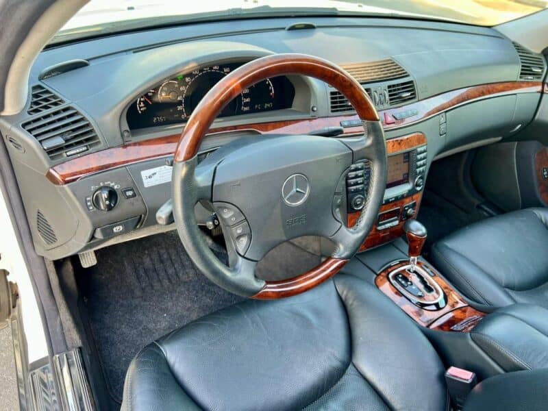 2004 Mercedes-Benz S 350 3.7 Liters V6 Engine White Black