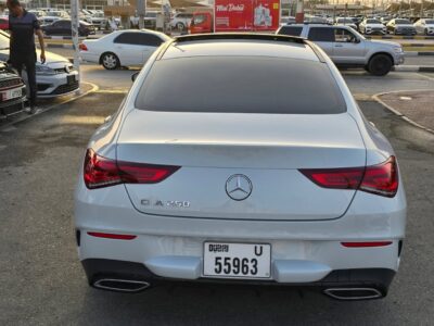 2023 Mercedes-Benz CLA 250 turbocharged 2.0-liter inline-4 engine White Red