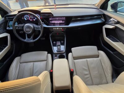 2022 Audi A3 35 TFSI 1.5-liter 4 Cylinder Engine Black Beige