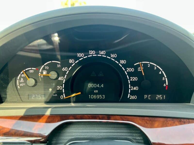 2004 Mercedes-Benz S 350 3.7 Liters V6 Engine White Black