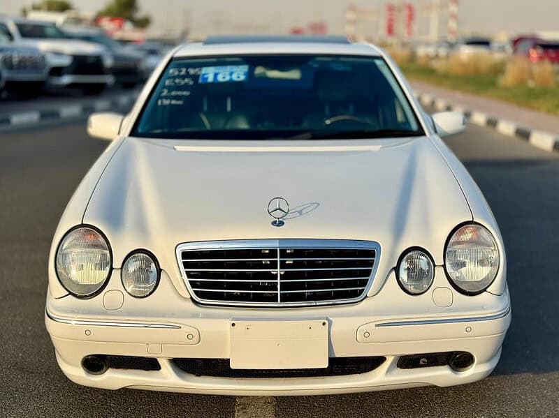 2000 Mercedes-Benz E 55 AMG 5.4 liters V8 Engine White Black