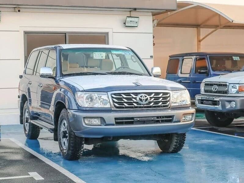 2007 Toyota Land Cruiser GX 4.5L 6 Cylinder Engine 2007 Manual Blue Beige