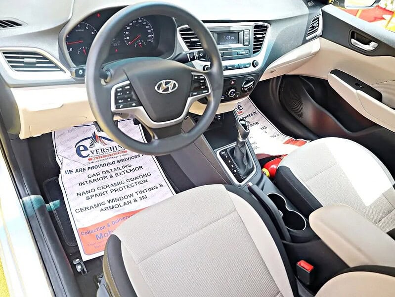 2021 Hyundai Accent GL 4 Cylinder Engine GCC Specs Silver Beige