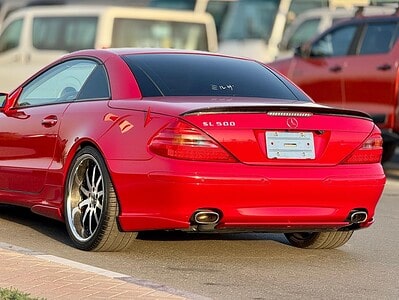 2004 Mercedes-Benz SL 350 3.7 liters V6 Engine Red Beige