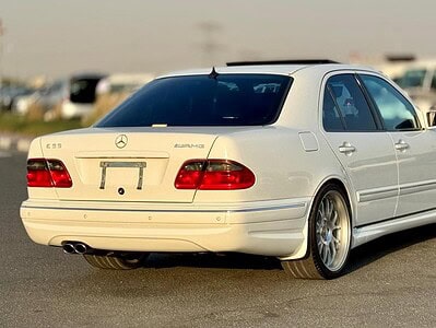 2000 Mercedes-Benz E 55 AMG 5.4 liters V8 Engine White Black